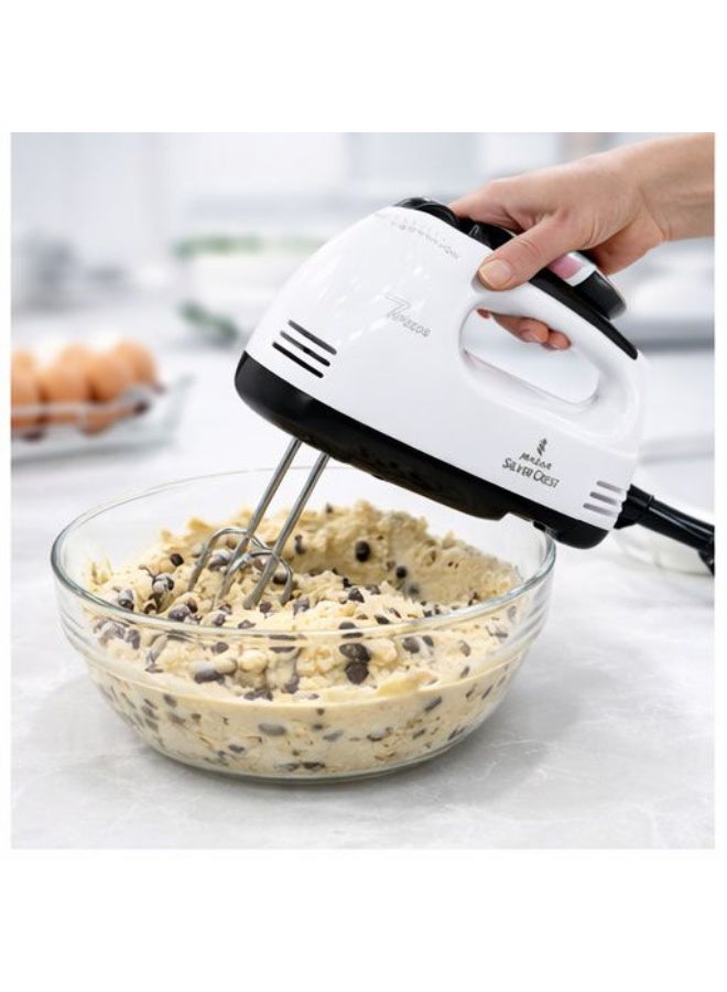 SILVER CREST Electric Hand Mixer with Multiple Speeds – Whisks and Dough Hooks for Baking and Mixing - Image 3